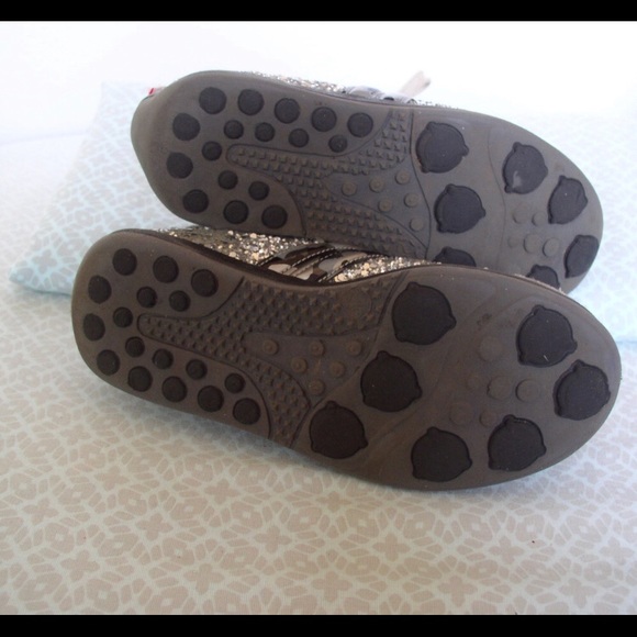 ROBERTO CAVALLI glitter leather sneaker shoe girls - Picture 4 of 4